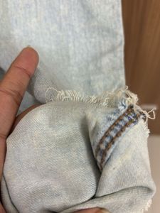 Ripped Skinny Mid Waist Jeans