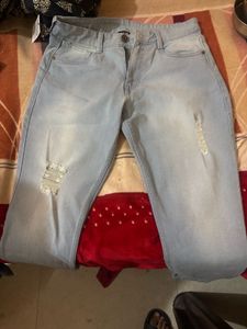 Light Wash Distressed Jeans