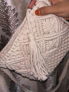 Macrame Crossbody Bag