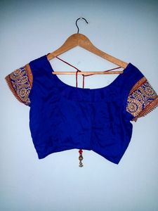 Heavy Embroidery Border Saree With Blouse(Women&#39;s)