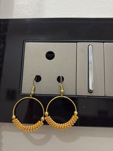 Golden Hoop Earrings