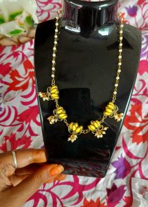 Yellow Lotus Necklace