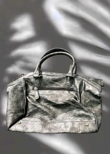Crocodile 🐊 Metalic Grey Bag