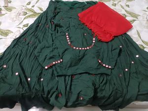 Pure Rayon Mirror work Chaniya choli