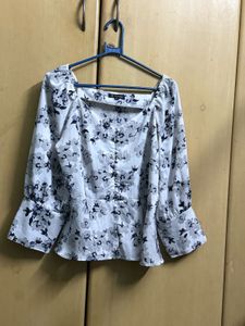 Floral Peplum Top