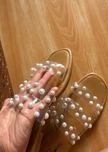 Pearl Flats Sandals
