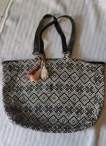 Patterned Cotton Tote Bag