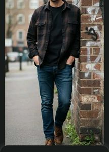 NEW FLYING MACHINE Checked Flannel Shirt