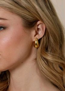 Luna TearDrop Golden Statement Earrings💛