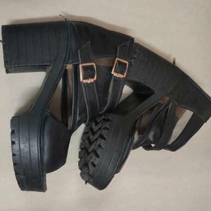 Black Strappy Heels