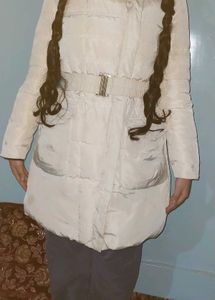 Elegant Ivory(cream)Puffer Coat(limited Deal)