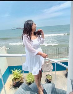 Beautiful Beach Dress: White