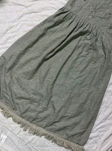Sage Green Embellished Dress