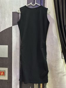 Black Bodycon Dress With Adjustable Strips