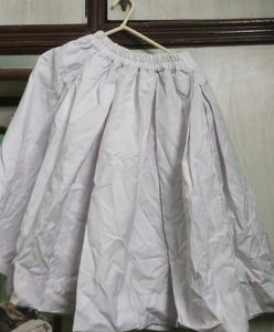 White Skirt In School