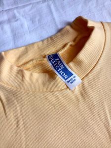 Pure Cotton Ribbed Tshirt With Chick Partner