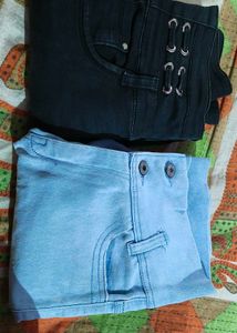 Black And Bule Jeans