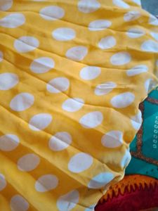 Yellow Polka Skurt