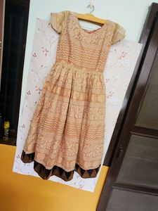 PATTU LONG ANARKALI GOWN