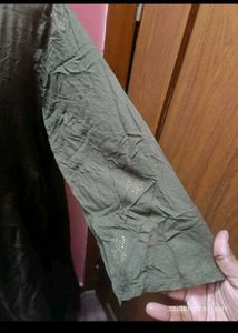 Xl Elegant Olive Green A Line Kurta