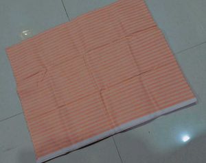 Men's Striped unstriched Peach Casual Shirt