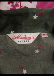 Vintage Star Print Pajama Set