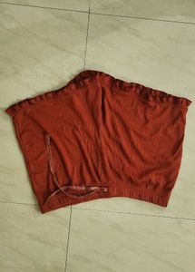 Red Ruffled Shorts