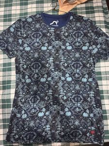 Patterned Navy T-Shirt