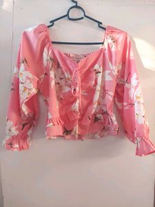 Pink Crop Top