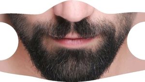 SET OF 10 FUNNY FACE MASKS, EASY BREATHABLE
