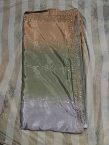 Elegant multicolour saree for party wear