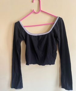 Black Long Sleeve Top