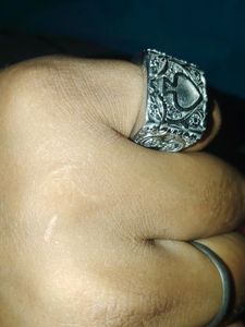 Royal Designed Ring With Silver And Steel