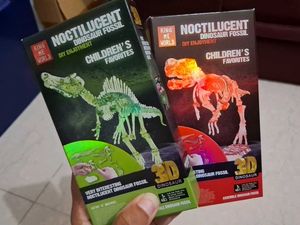 Noctilucent Dinosaur Fossil DIY Kit 2 Pcs