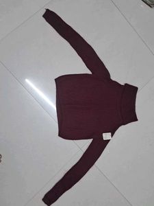 Burgundy Turtleneck Sweater