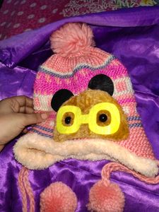 kids winter fur cap