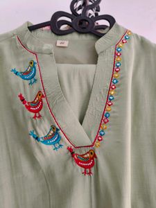 Embroidered Long Cord Set