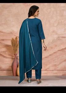 Kurta With Dupatta And Bottomwear.   Size M