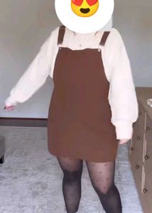 Corduroy Overall Dress