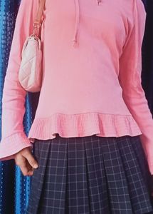 ESPRIT HOODED COQUETTE SWEATSHIRT