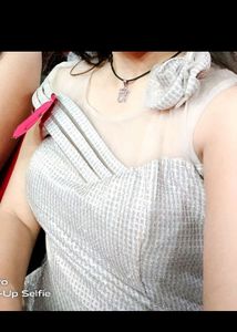 PARTY WEAR SILVER GOWN