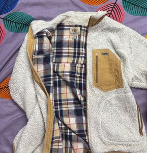 🇬🇧Cozy White Sherpa Jacket