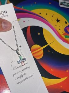 Charming Stone Cross Necklace