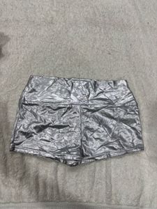 Shiny Silver Two-Piece Set