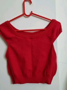 Red Crop Top