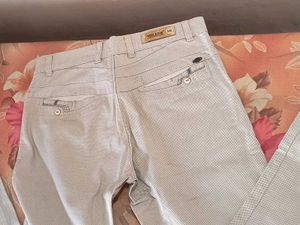 Beige Trousers For men
