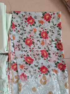 3 Piece Unstitched Soft Georgette Suit