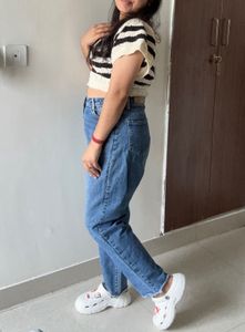 Kraus Blue High Waist Jeans