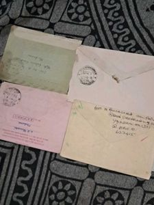 4 Vintage 1960s-1989s post letters