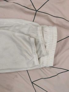 White Waffle Jogger